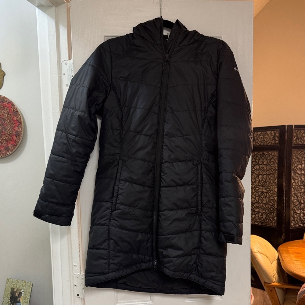 Columbia Women's Black Long Puffer Coat